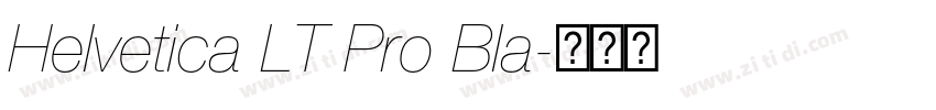 Helvetica LT Pro Bla字体转换
